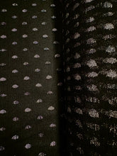 Enhanced Sparkle Tulle - 54-inches Wide Black w/Silver Ovals